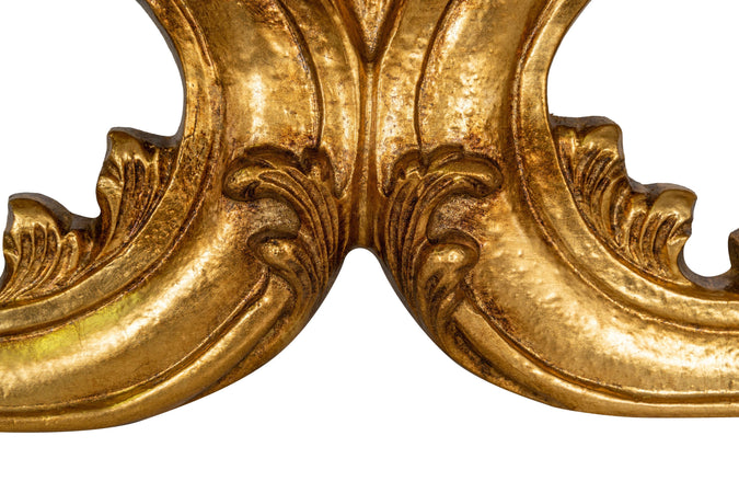 Biscottini Sopraporta in legno finitura foglia oro anticato Made in Italy