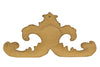 Biscottini Sopraporta in legno finitura foglia oro anticato Made in Italy
