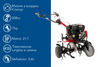 Motozappa Ama MTZ80 da 208cc 7hp