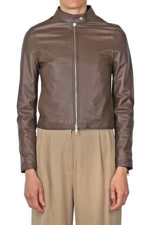 3JOLIE 3jolie - Giubbotto di pelle - 451451 - Moro da donna