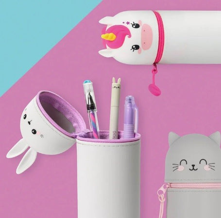 Legami, Astuccio Kawaii morbido Silicone, Tema Kitty