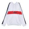 FILA Felpa Leggera Cappuccio Uomo Jeremy Bright White/black Iris/true Red da uomo