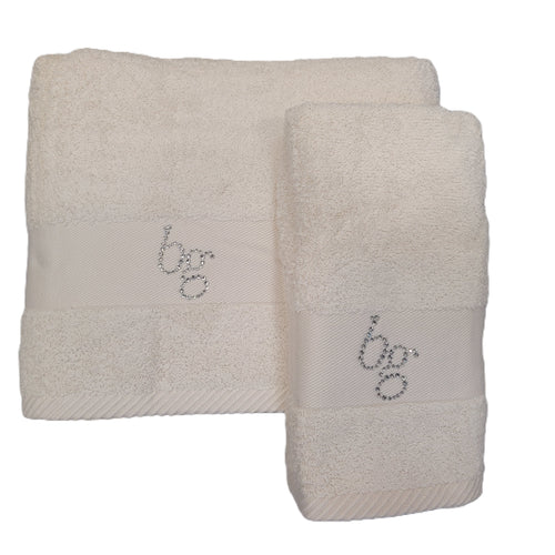 Asciugamani Blugirl Babila: Lusso Moderno, Set Viso + Ospite, Puro Cotone