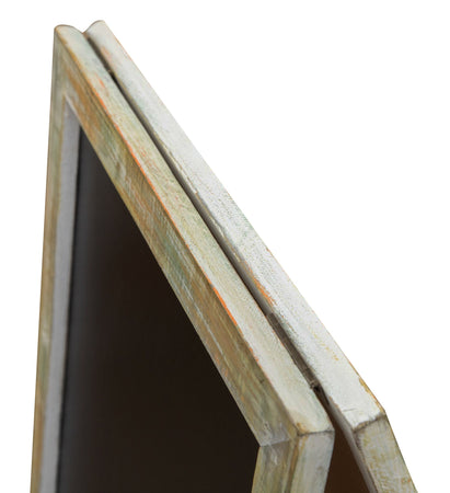 Biscottini Biscottini Lavagna da Terra Bifacciale Cornice Legno 50x4.5x100 Ristorante Bar