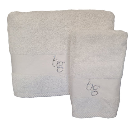 Asciugamani Blugirl Babila: Lusso Moderno, Set Viso + Ospite, Puro Cotone