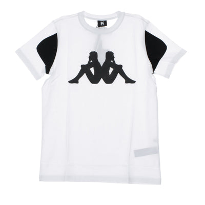 KAPPA KONTROLL Maglietta Uomo Kontroll Tee White/black da uomo