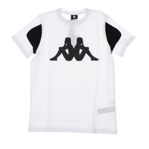 KAPPA KONTROLL Maglietta Uomo Kontroll Tee White/black da uomo