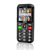 BRONDI AMICO CHIC (NERO) - TELEFONO CELLULARE PER ANZIANI - TASTO SOS - CONTROLLO REMOTO