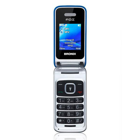 BRONDI FOX (BLU) - TELEFONO CELLULARE PER ANZIANI - TORCIA