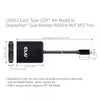 CLUB3D CSV-1555 cavo e adattatore video 1,5 m USB tipo-C 2 x DisplayPort Nero (Club 3D videoadapter - 20 cm)