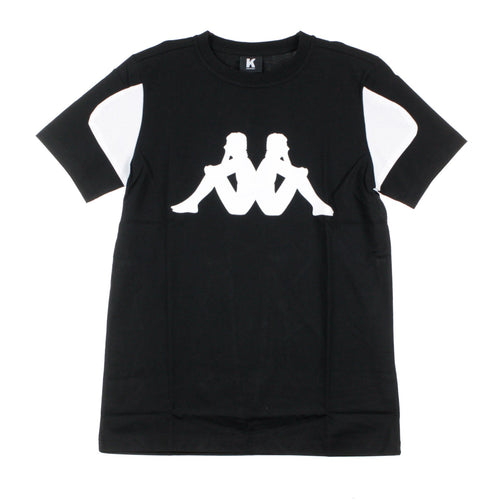 KAPPA KONTROLL Maglietta Uomo Kontroll Tee Black/white da uomo