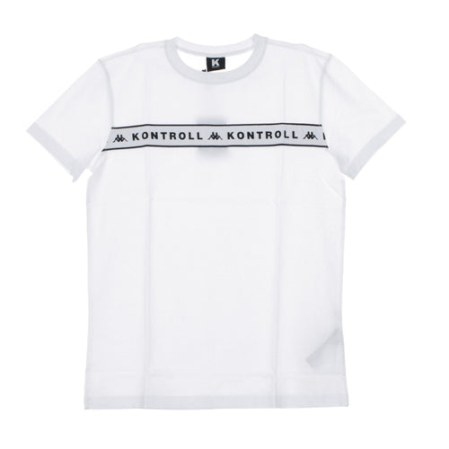 KAPPA KONTROLL Maglietta Uomo Kontroll Tee Banda Chest Grey Silver/white da uomo