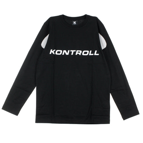 KAPPA KONTROLL Maglietta Manica Lunga Uomo Kontroll Tee L/s Omini Black/grey Silver da uomo