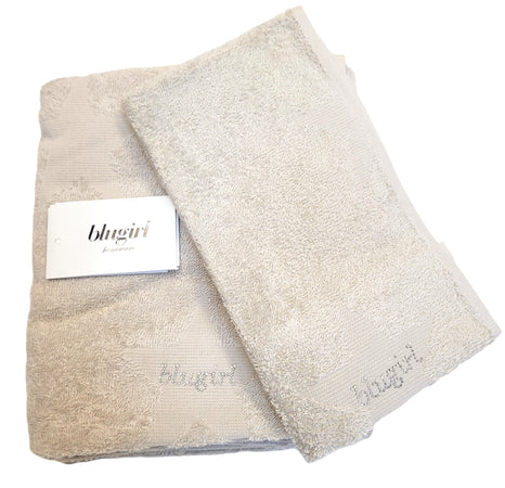 Set Asciugamani Blugirl Stars: Viso + Ospite, Puro Cotone, Design Luminoso e Lusso