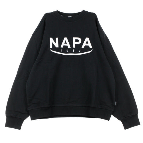 NAPA SILVER Felpa Girocollo Uomo B-arosa Crew Sweat Black da uomo