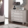 MOBILI 2G -  Cassettiera arte povera 5 cassetti legno shabby tortora grigio 116x51x101 (1475)