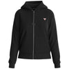 Guess felpa nera zip cappuccio mini logo W4YQ03KC811JBLK