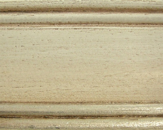 MOBILI 2G - Scrivania arte povera 2 cassetti shabby grigio tortora 105x55x80 (1466)