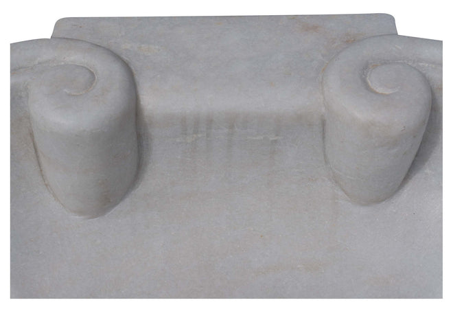 Biscottini Lavandino in marmo bianco L62xPR46xH18 cm Vasca realizzata completamente