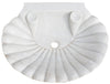 Biscottini Lavandino a conchiglia in marmo bianco L64xPR50xH12 cm