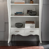 MOBILI 2G - LIBRERIA CLASSICA IN LEGNO 2 CASSETTI BIANCO 106X47X204 (3099)