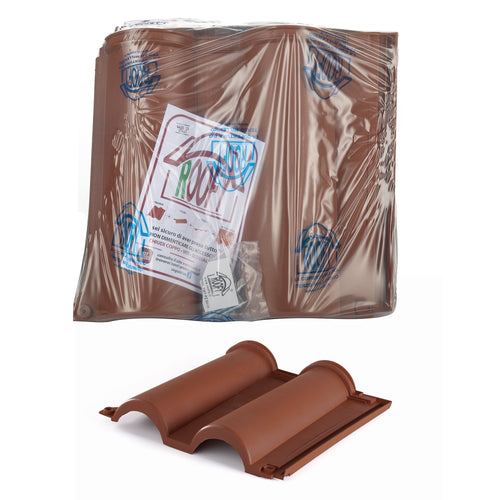 Tegola plastica color terracotta confezione 18 pz / 2 mq