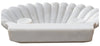 Biscottini Lavandino a conchiglia in marmo bianco L64xPR50xH12 cm