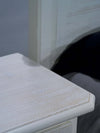 MOBILI 2G - COMO 5 CASSETTI IN LEGNO BIANCO SPAZZOLATO L.118 P.52 H.99 (2214)