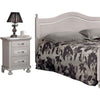 MOBILI 2G -  Comodino arte povera 3 cassetti legno shabby tortora grigio 50x38x66 (1476)