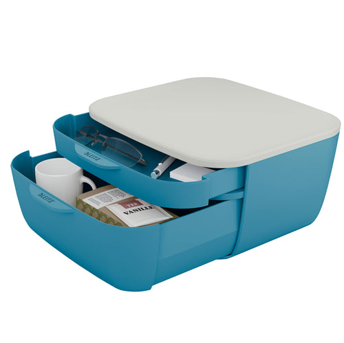Cassettiera 2 Scomparti Blu Cosy Leitz