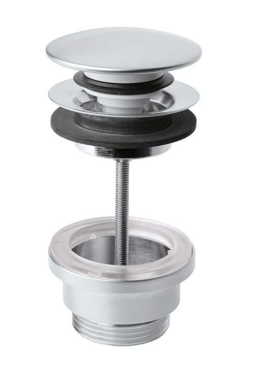 Scarico lavabo Click-Clack G11/4 modello sempre aperto in acciaio inox 316L di Tubico Tevere