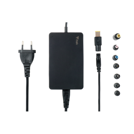 Alimentatore Universale per Notebook - 65W- 8 connettori- Slim Design
