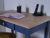 MOBILI 2G - SCRIVANIA 1 CASSETTO LEGNO LACCATO BLU 99X61X80 (2222)