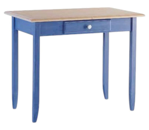 MOBILI 2G - SCRIVANIA 1 CASSETTO LEGNO LACCATO BLU 99X61X80 (2222)