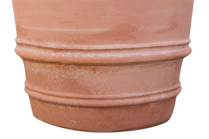Biscottini Biscottini Vaso Orcio Conca Terracotta Galestro Artigianale 60x60x53 Italia