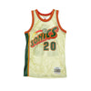 MITCHELL & NESS Canotta Basket Uomo Nba Swingman Jersey Gary Payton No.20 1995-96 Seasup Gold Gold/otc da uomo
