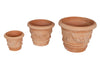Biscottini Biscottini Set 3 Vasi Terracotta Fatti a Mano Antigelivo Made Italy 40x30