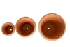Biscottini Biscottini Set 3 Vasi Terracotta Fatti a Mano Antigelivo Made Italy 40x30