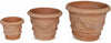 Biscottini Set 3 Vasi ceste ciotole in Terracotta 100% Made in Italy interamente Lavorata a Mano