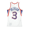 MITCHELL & NESS Canotta Basket Uomo Nba Swingman Jersey Hardwood Classics No 3 Allen Iverson 1996-97 Phi76e Home Original Team Colors da uomo