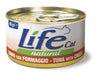 Life Cat Natural Scatoletta Tonno con Formaggio per Gatti 85gr