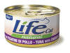 Life Cat Natural Scatoletta Tonno con Fegatini di Pollo per Gatti 85gr