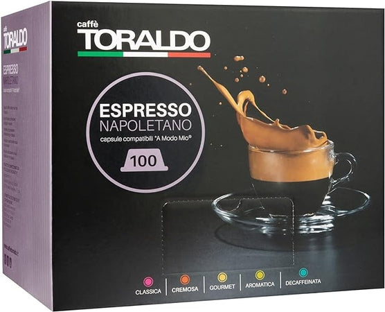 Caffè Toraldo Miscela Dek 100 Capsule Compatibile A Modo Mio