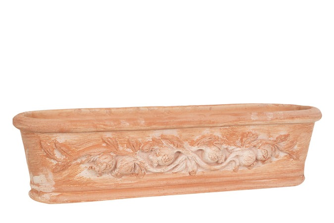 Biscottini Cassetta cesta in Terracotta 100% Made in Italy interamente Lavorata a Mano