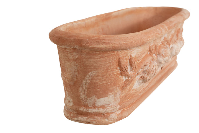 Biscottini Cassetta cesta in Terracotta 100% Made in Italy interamente Lavorata a Mano