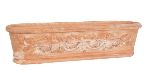 Biscottini Cassetta cesta in Terracotta 100% Made in Italy interamente Lavorata a Mano