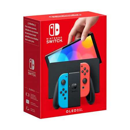 Nintendo Switch Console Oled Nero Joy Con Rosso/blu It