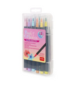Legami, Brush Markers, il Set di 12 Pennarelli con Punta a Pennello in versione Pastello