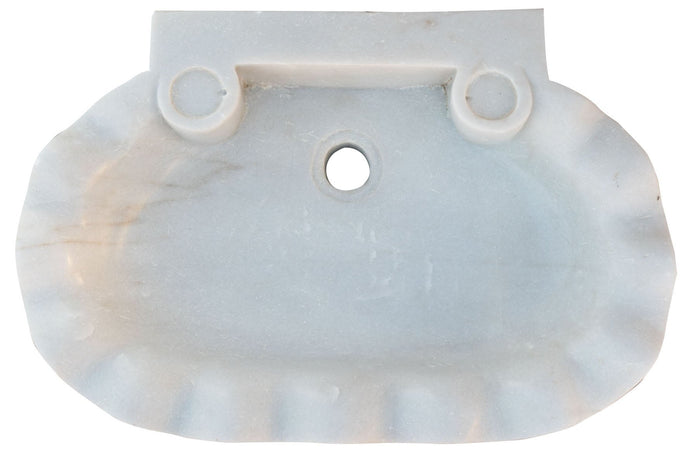 Biscottini Biscottini Acquaio Marmo Bianco 58x39x13 Lavabo Lavandino Vasca Interni Esterni