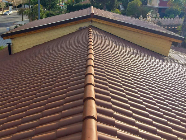 Tegola plastica color terracotta confezione 18 pz / 2 mq